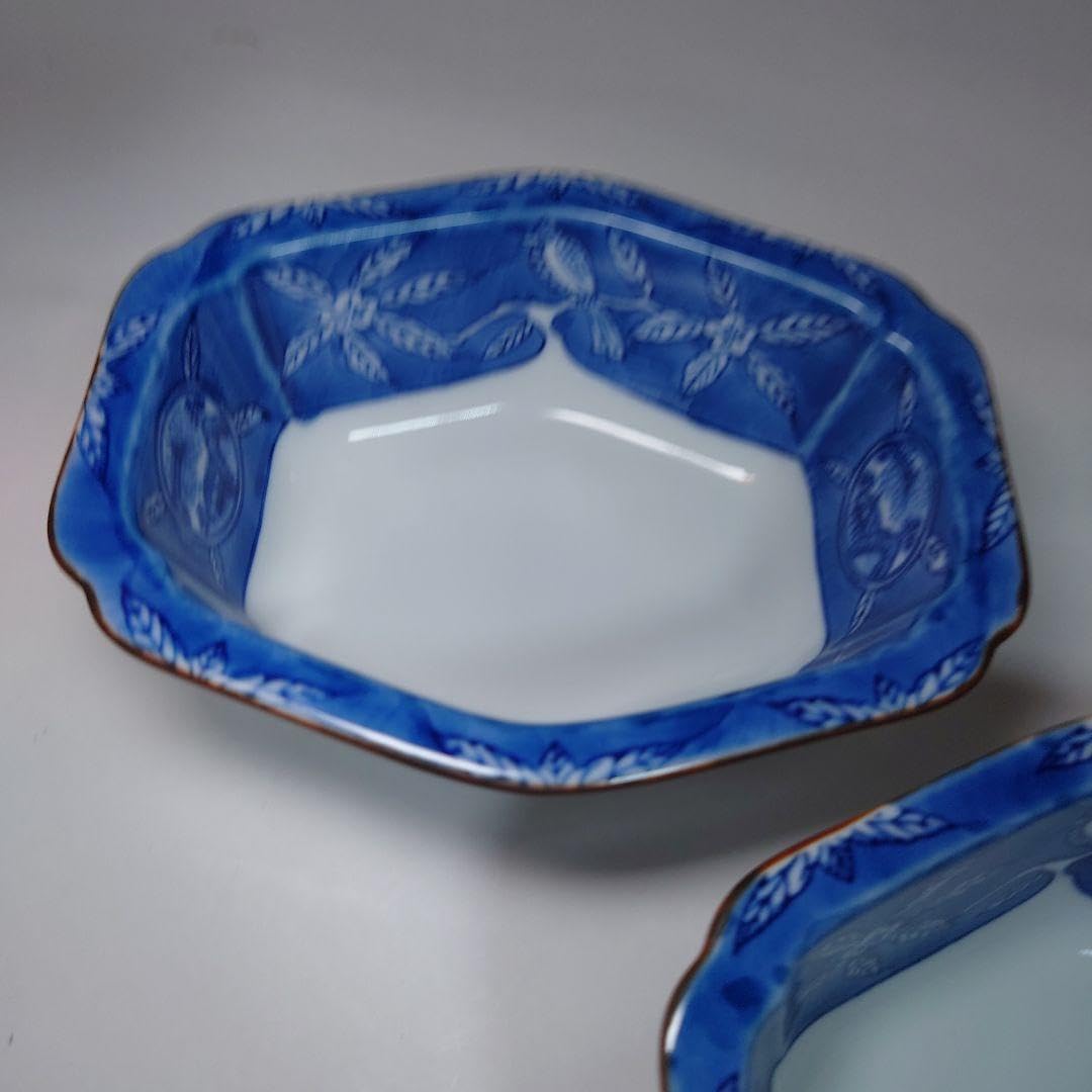 有田焼　賞美堂其泉窯 六角小鉢揃 Amazon | 其泉窯 春秋文 小皿 11cm 有田焼 賞美堂 取り皿 醤油皿